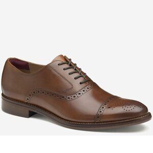 Johnston & Murphy Conard 2.0 Cap Toe Color: Tan Full Grain